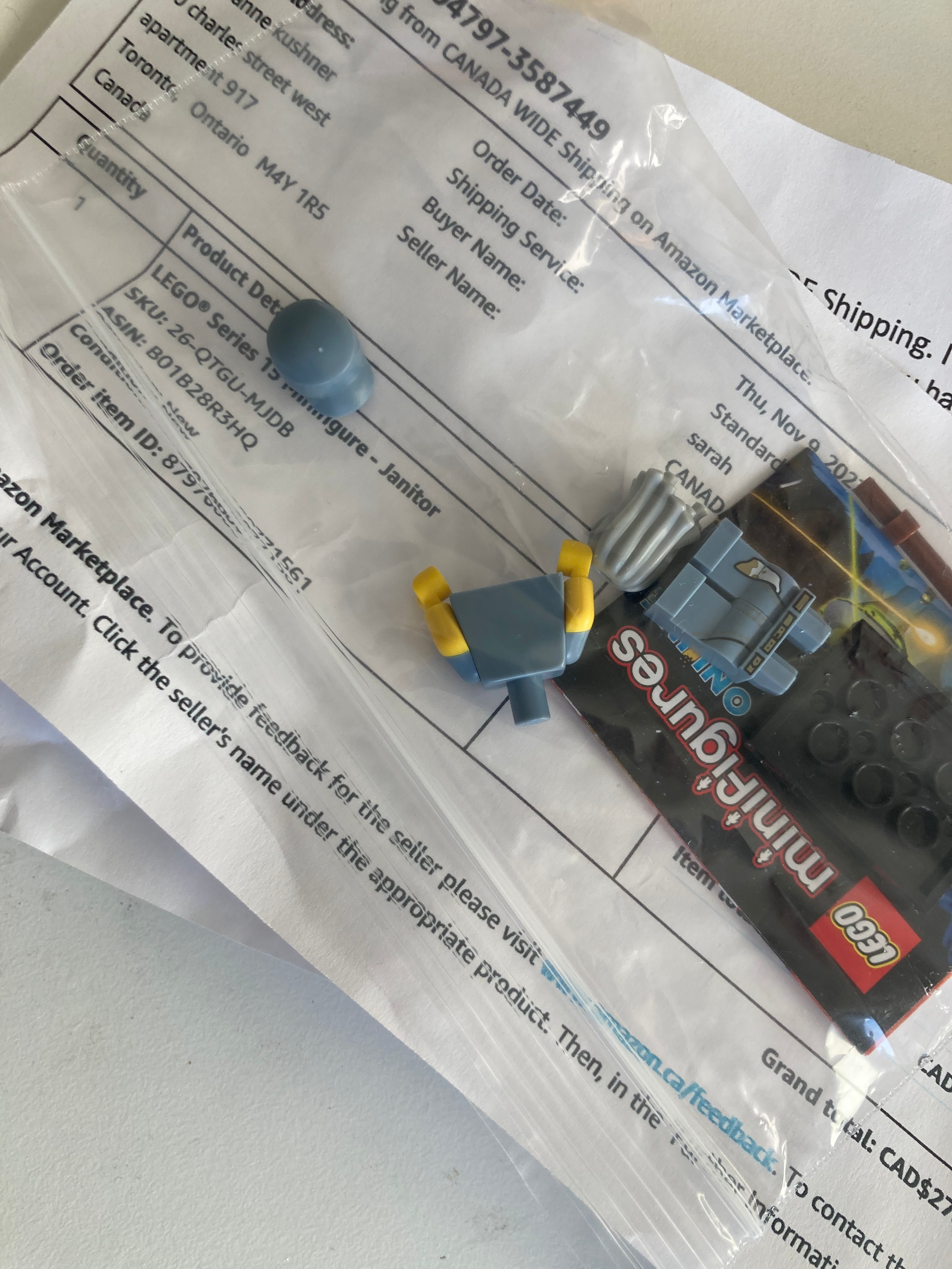 LEGO minifigure parts for the Microtrope